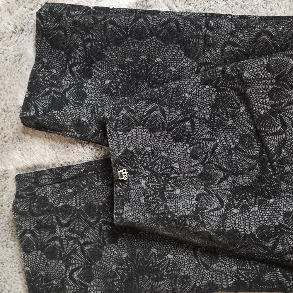 Equestrian Designs Black velvet jacquard brocade stretch back zip  sz M/L